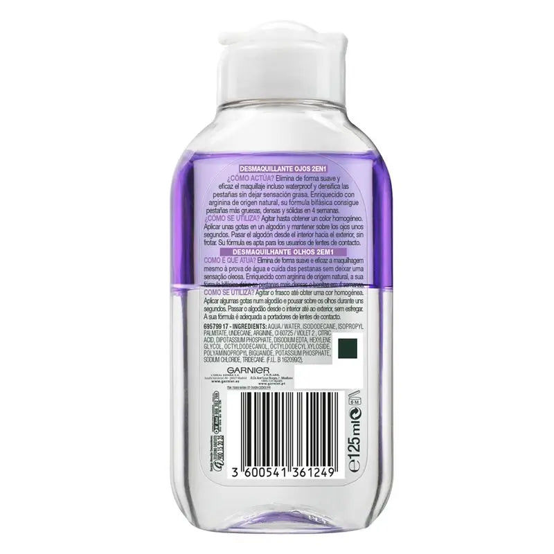 Garnier Skin Active Απομακιγιάζ Ματιών 2 σε 1 - 125 ml