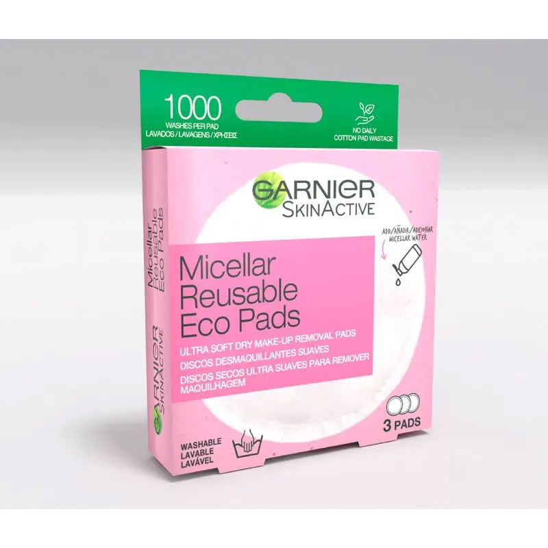 Garnier Skin Active Επαναχρησιμοποιούμενα δισκία αφαίρεσης μακιγιάζ από μικροΐνες