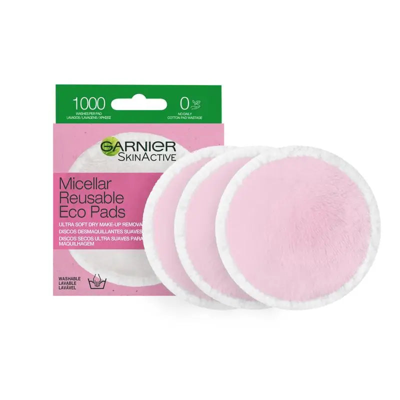 Garnier Skin Active Επαναχρησιμοποιούμενα δισκία αφαίρεσης μακιγιάζ από μικροΐνες