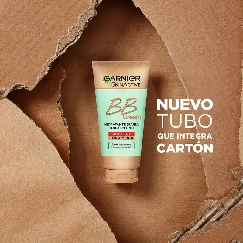 Garnier Skinactive BB Cream Anti-Aging, μεσαία απόχρωση. Ενυδατική κρέμα «όλα σε ένα» με χρώμα, SPF 15, 50 ml
