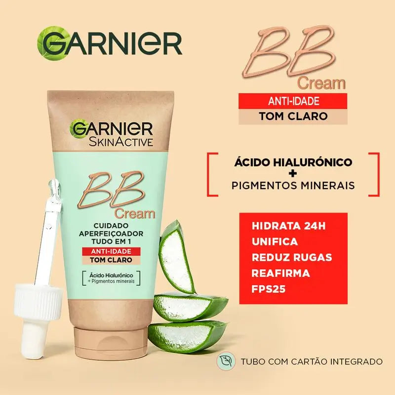 Garnier Skinactive BB Cream Anti-Aging, μεσαία απόχρωση. Ενυδατική κρέμα «όλα σε ένα» με χρώμα, SPF 15, 50 ml