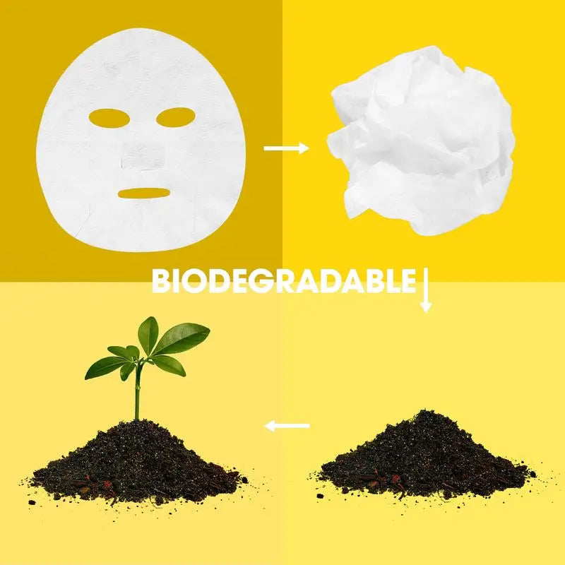 Garnier Tissue Mask για το πρόσωπο με βιταμίνη C και υαλουρονικό οξύ. Εντατικά ενυδατωμένο δέρμα, ορατά πιο λαμπερό και λείο