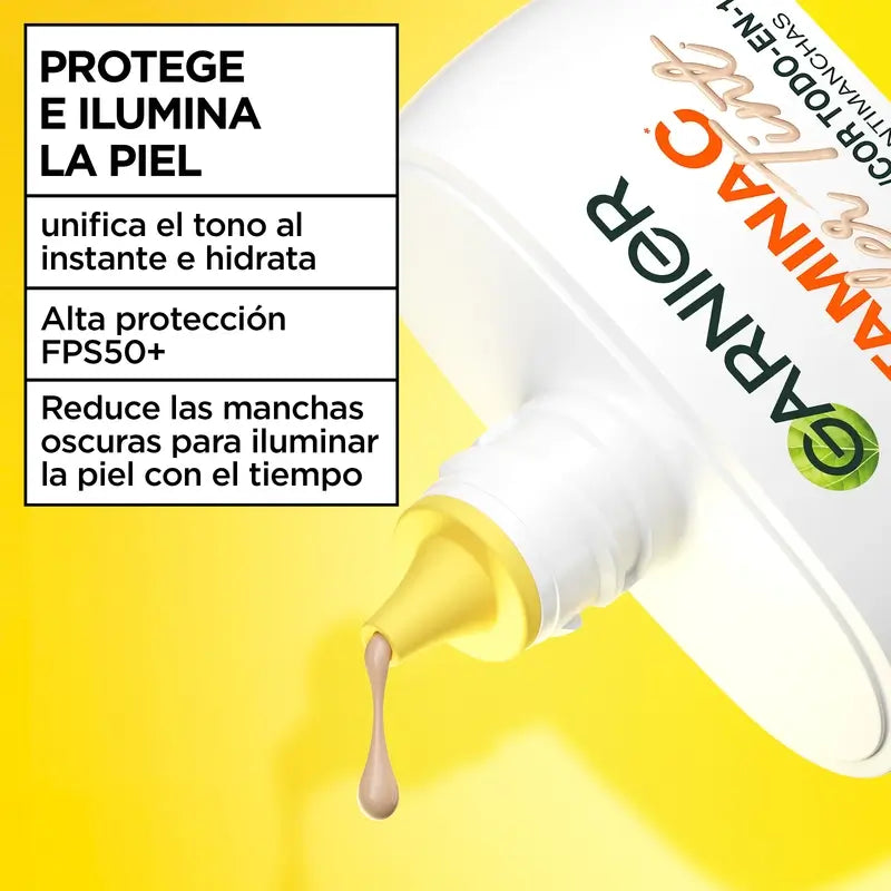 Garnier UV Daily Protection Vitamin C Wonder Tint SPF50+, Μεσαία απόχρωση, 40 ml