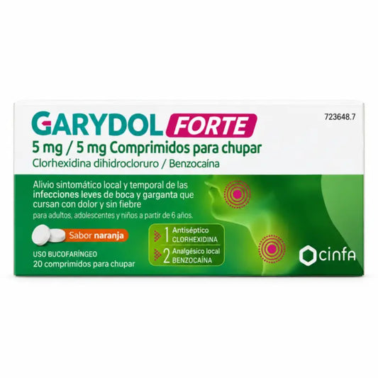 Garydol Forte 5 mg/5 mg, 20 δισκία για απορρόφηση