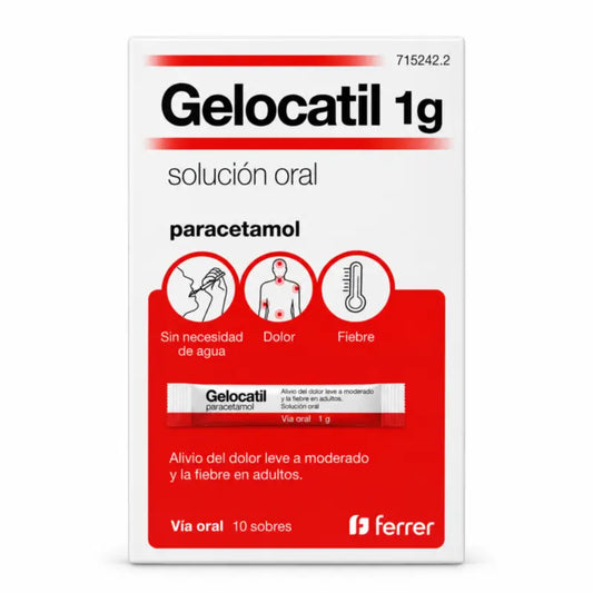Gelocatil 1 g πόσιμο διάλυμα, 10 φακελάκια