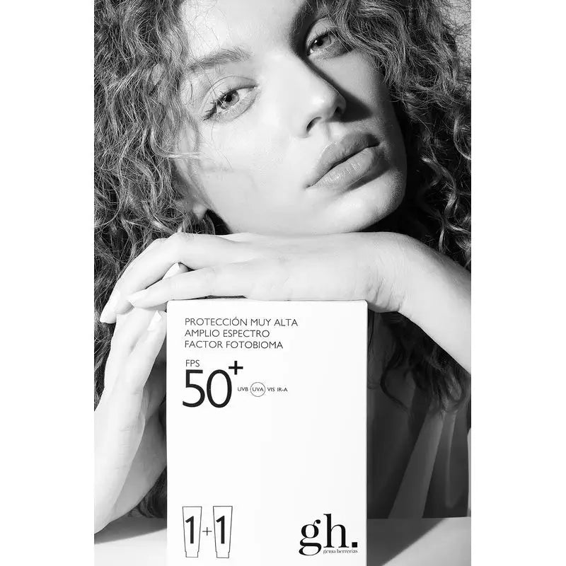 Gema Herrerías SPF 50+, Πολύ υψηλή προστασία, Διπλή συσκευασία 2x50ml