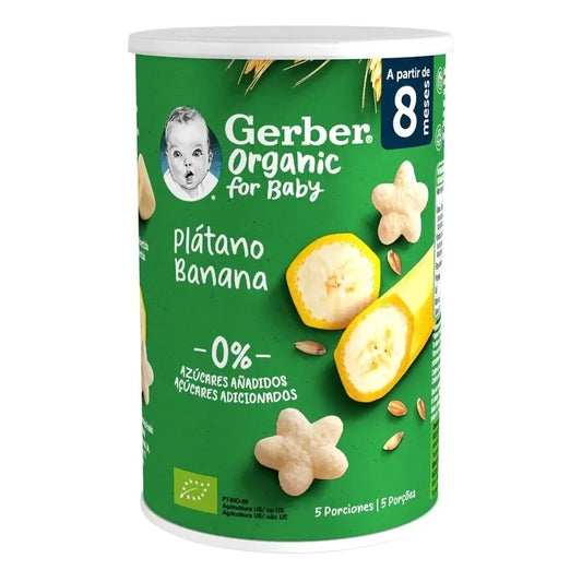 Gerber Snacks Βιολογικά Δημητριακά με Μπανάνα, 35 g