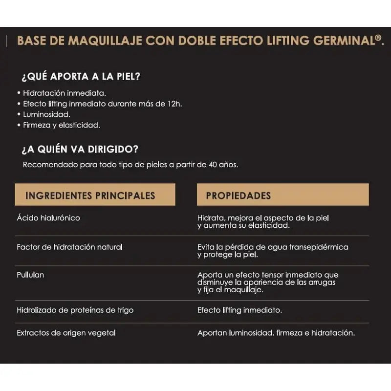 Germinal Βάση Μακιγιάζ Radiance Lift Serum Foundation Light Medium 30 ml