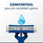 Gillette Blue3 Smooth 8+4 Ξυραφάκια μίας χρήσης για άνδρες με περιστρεφόμενη κεφαλή 40° και λιπαντική ταινία, 12 τεμάχια