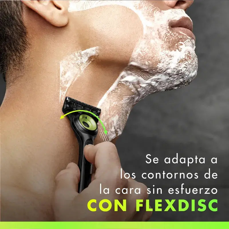 Gillette Labs Ξυριστική μηχανή με ράβδο απολέπισης + 5 ανταλλακτικά και βάση