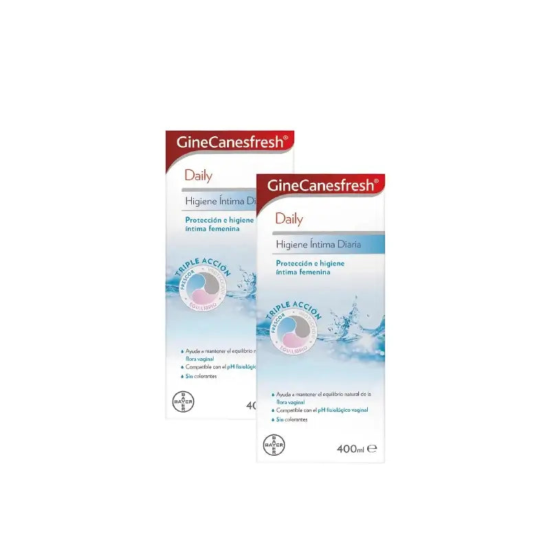Ginescanes GineCanesfresh Gel για την καθημερινή προσωπική υγιεινή, συσκευασία 2 x 400 ml