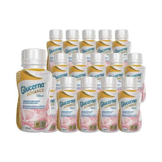 Glucerna Advance 1,6 Φράουλα, 30 × 220 ml 