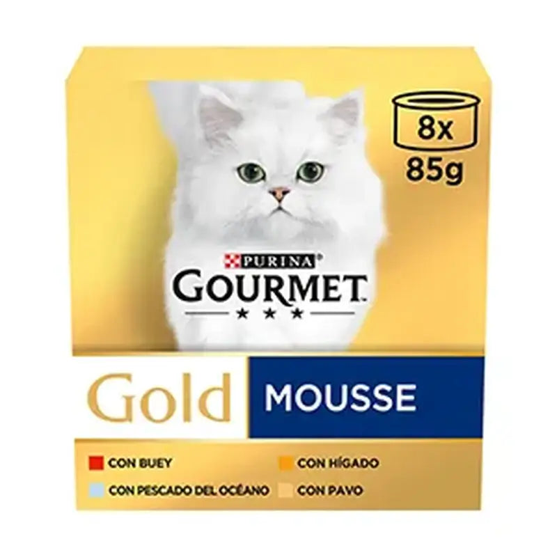 Gourmet Gold Mousse Assorted Wet Cat Food, 96x85 g
