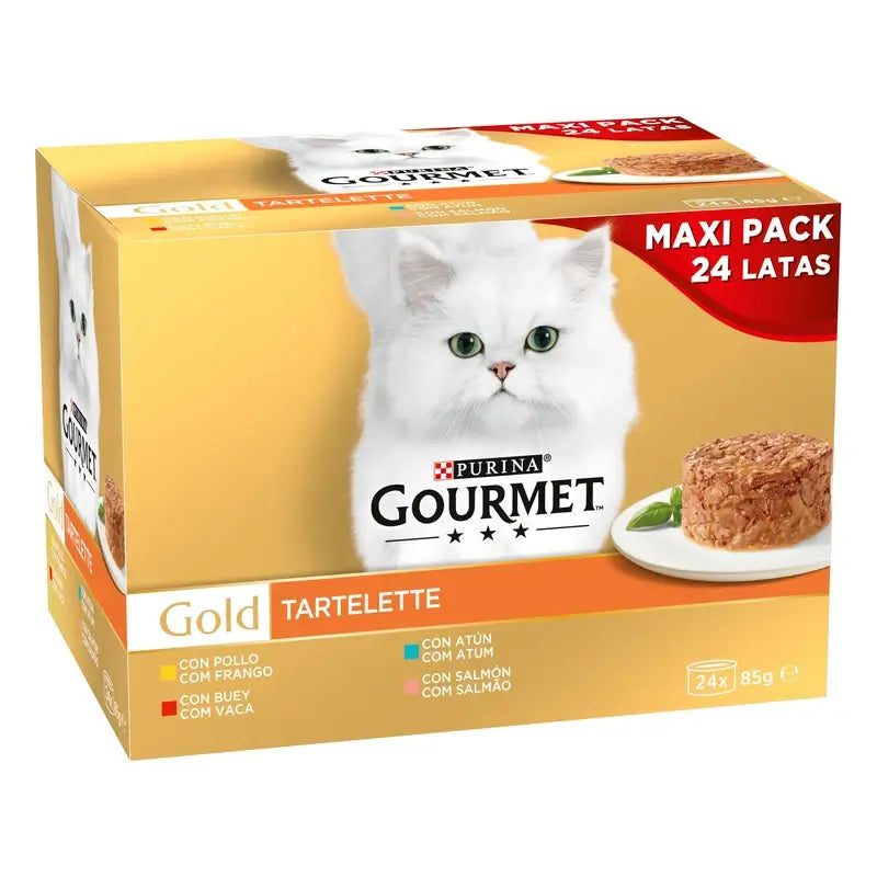 Gourmet Gold Tartalette Assorted Wet Cat Food, 96x85 g