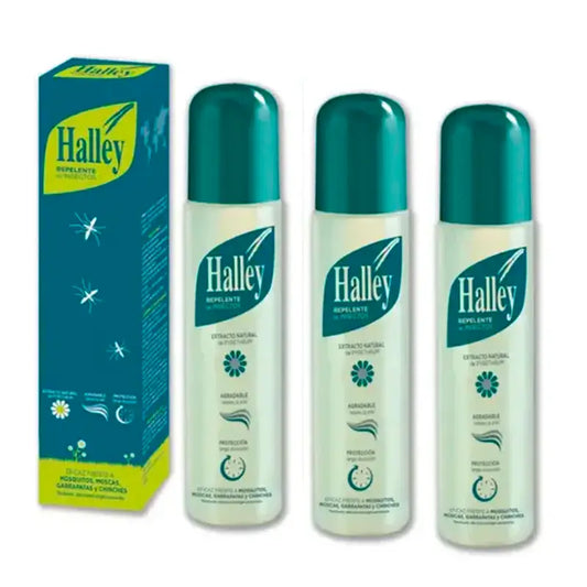 Halley Εντομοαπωθητικό, Συσκευασία 3 x 250 ml