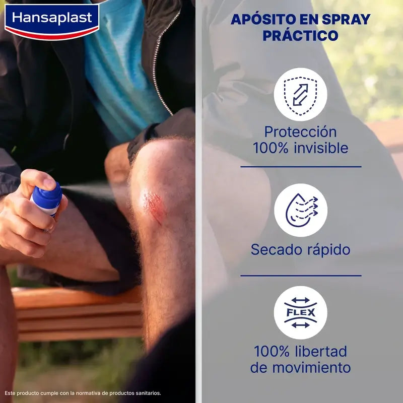Hansaplast Second Skin Protection Επίδεσμος σε σπρέι, 40 εφαρμογές