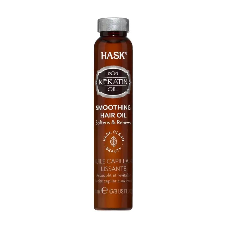 Hask Λάδι για απαλά και λεία μαλλιά με κερατίνη και πρωτεΐνη, 18 ml