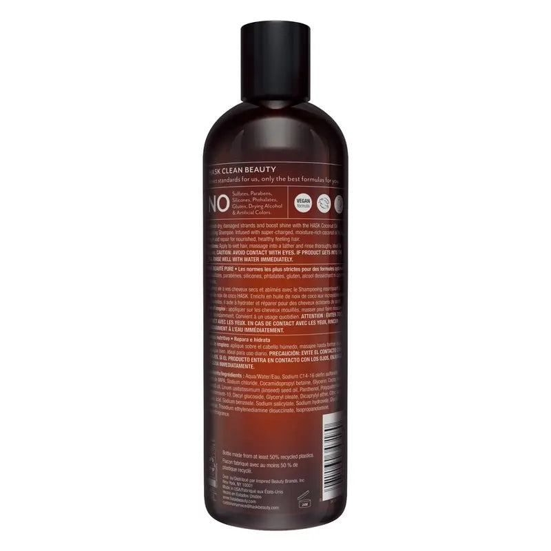 Hask Θρεπτικό Σαμπουάν με λάδι καρύδας Monoi, 355 ml