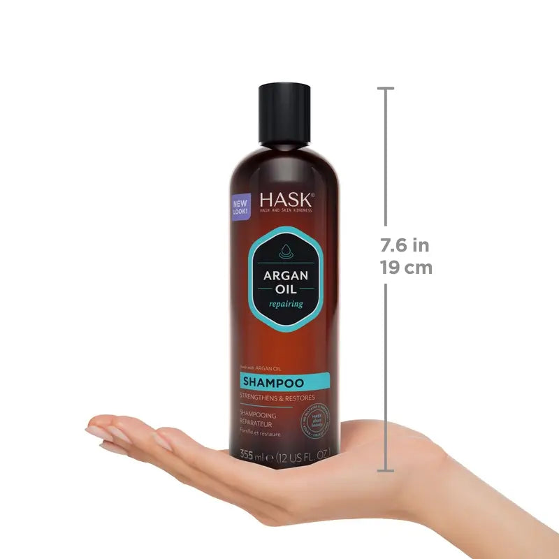 Hask Σαμπουάν Αναζωογόνησης με Έλαιο Αργκάν, 355 ml