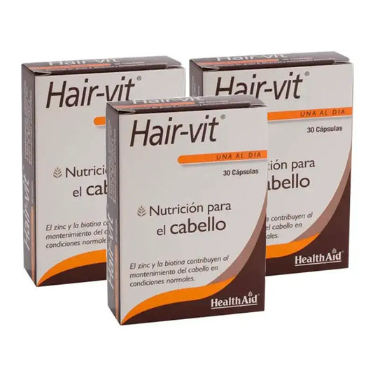Health Aid Hair Vit, συσκευασία 3 x 30 δισκία
