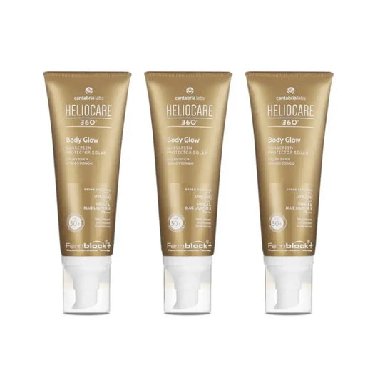Heliocare 360º Body Glow, 3X100 ml 