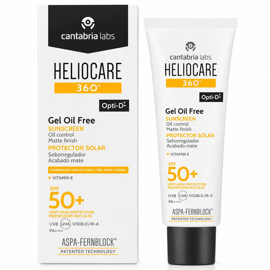 Heliocare 360º Αντηλιακό Τζελ χωρίς έλαια για το πρόσωπο SPF 50+, 50 ml