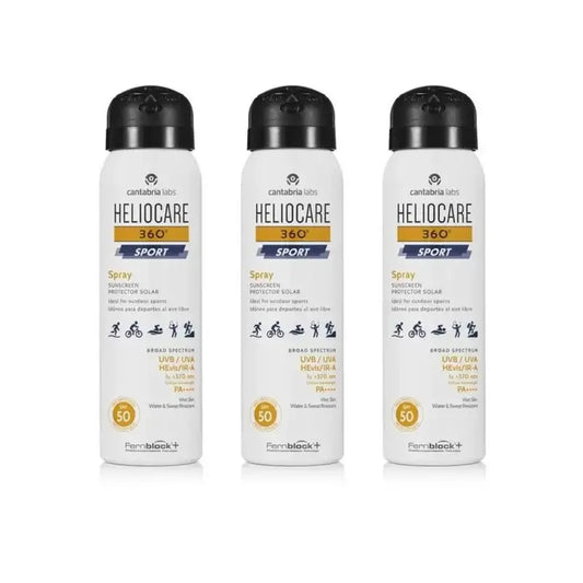 Heliocare 360º Sport Spray SPF 50, 3×100 ml 