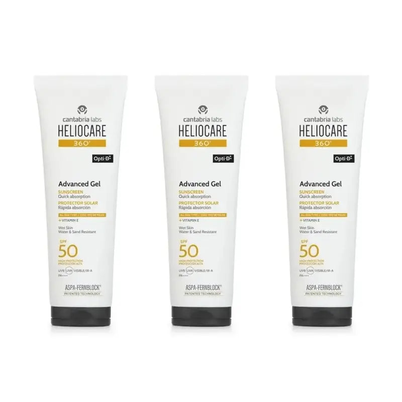Heliocare Advanced Gel SPF 50, 3 x 250 ml 