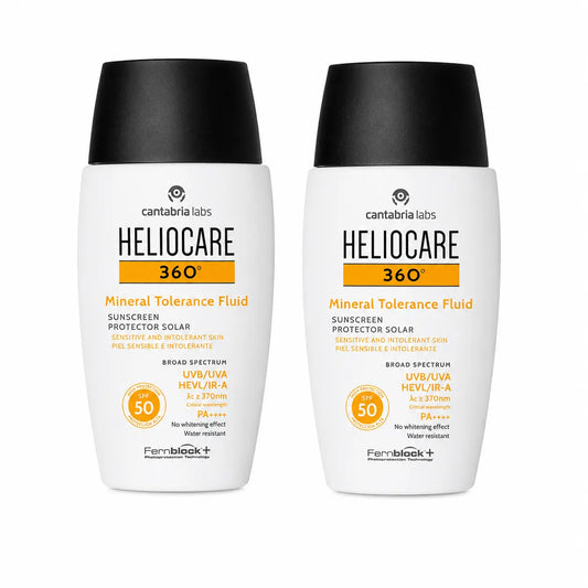 Heliocare Duplo  360º Mineral Tolerance Fluid SPF50, 2×50 ml