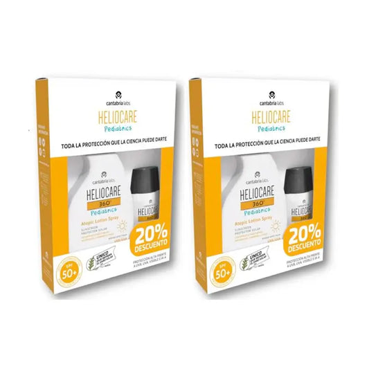 Heliocare Duplo 360º Πακέτο Pediatric Mineral 50 ml + Atopic Pistola 250 ml