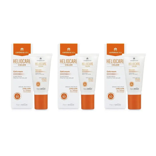 Heliocare Gelcream Color Brown SPF 50+, 3×50 ml 