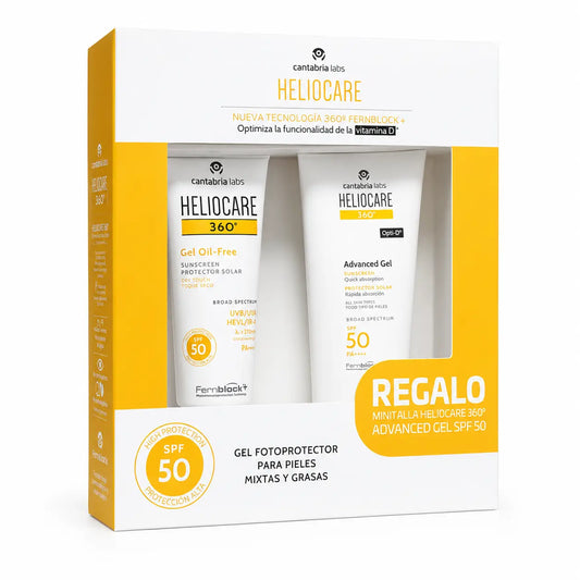 Heliocare Pack 360 Gel με SPF 50 + Μίνι συσκευασία 360 Advance Gel, 150 ml