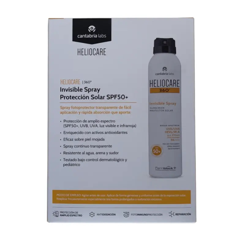 Heliocare Pack Duplo 360 Invisible Spray SPF 50, 2 τεμάχια