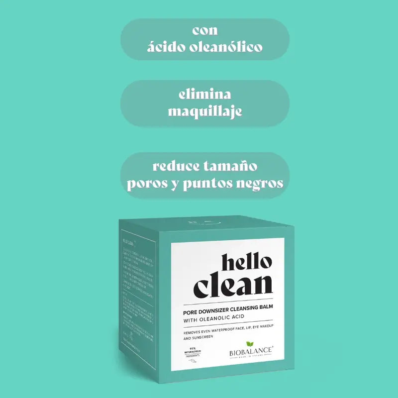 Hello Clean Bio Balance Pore Downsizer Καθαριστικό Βάλσαμο με Ολεανοϊκό Οξύ, 100 ml