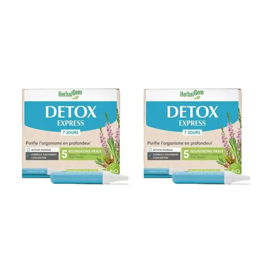 Herbalgem Detox Express, 7 x 10 ml, συσκευασία των 2 