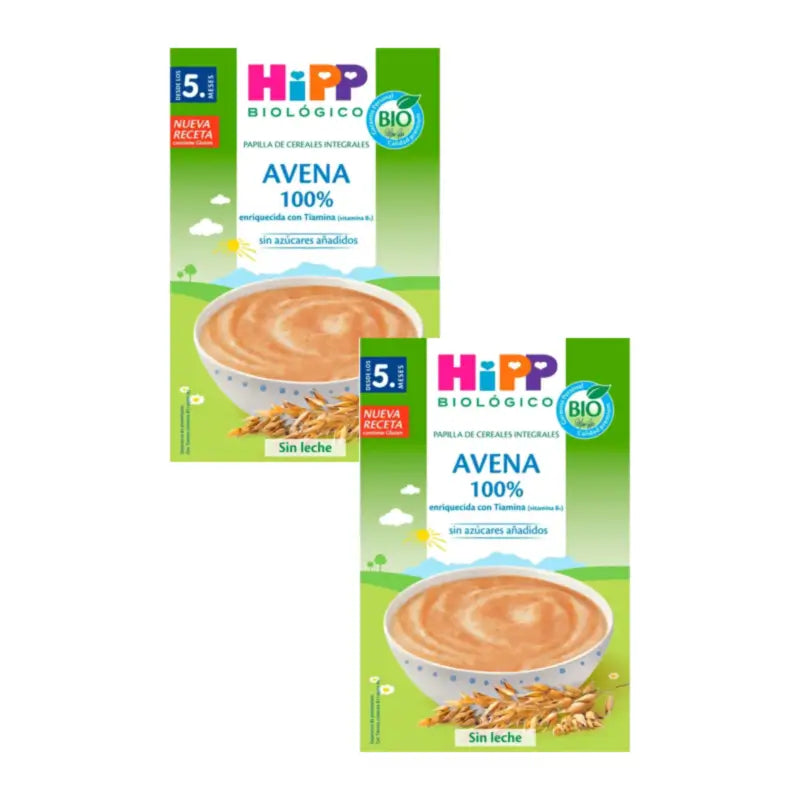 Hipp 100% Βιολογική Χυλό από Βρώμη, Συσκευασία 2 x 200 γραμμάρια