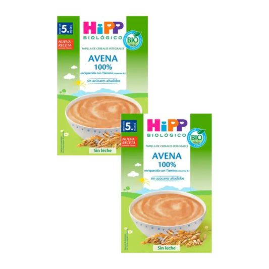 Hipp 100% Βιολογική Χυλό από Βρώμη, Συσκευασία 2 x 200 γραμμάρια