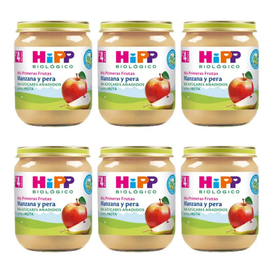 Hipp Bio Βαζάκι με μήλο και αχλάδι, συσκευασία 6 x 125 g