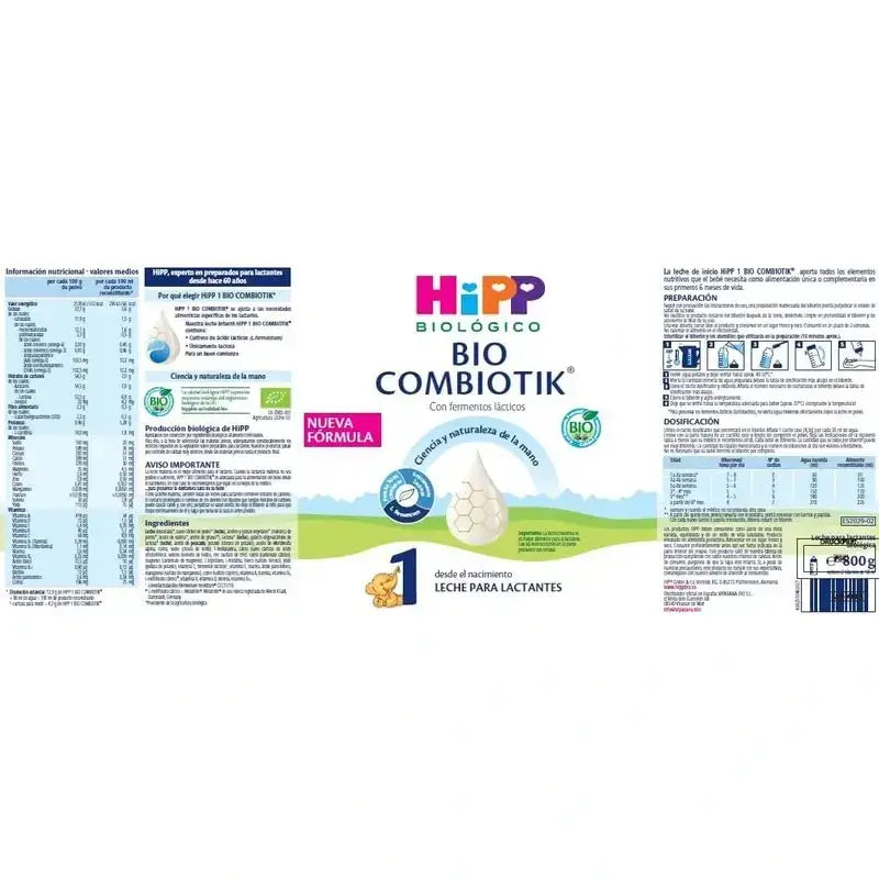 Hipp Combiotik 1, Γάλα αρχικής φάσης, 4×800 γρ.
