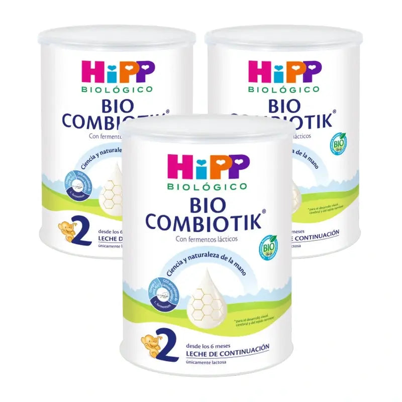 Hipp Combiotik 2, Γάλα Συνέχειας, Συσκευασία 3 x 800 γρ.