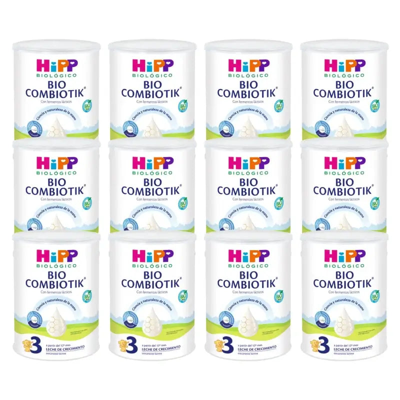 Hipp Combiotik 3, Γάλα ανάπτυξης, Συσκευασία 12 x 800 γρ.