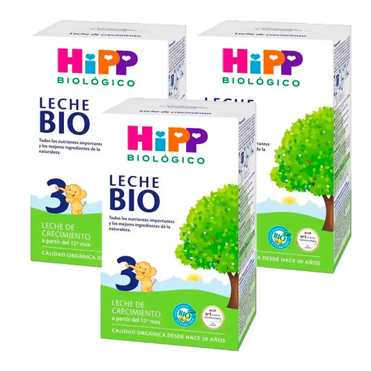 Hipp Organic Growing Up Milk 3, Pack 3 x 500 g