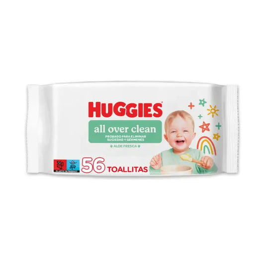 Μαντηλάκια Huggies All Over Clean, 56 τεμάχια