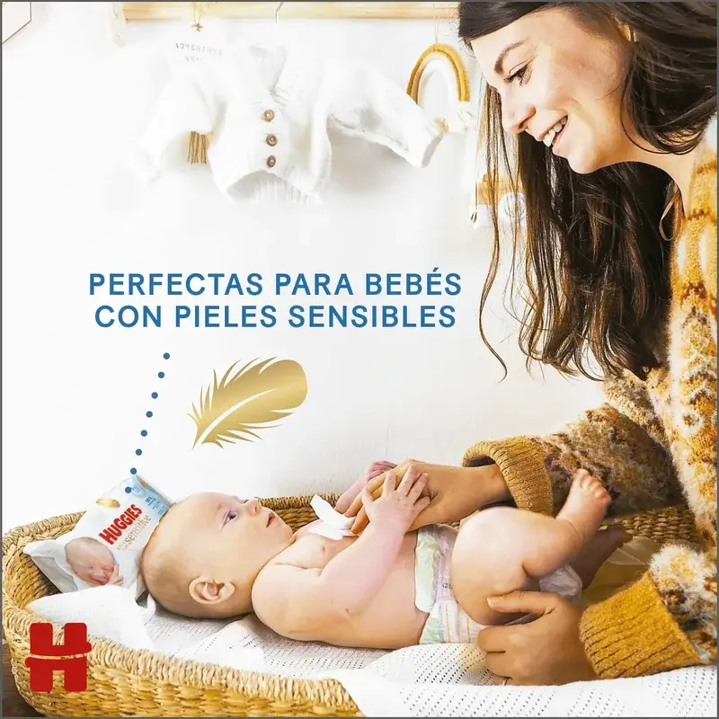 Huggies Extra Care Sensitive Μαντηλάκια, 144 τεμάχια