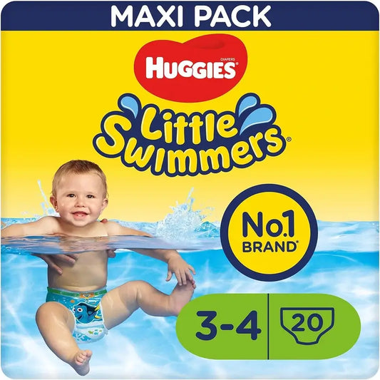Huggies Little Swimmers Μέγεθος 3-4 (7 - 15 Kg), Πάνες-μαγιό, 20 τεμάχια