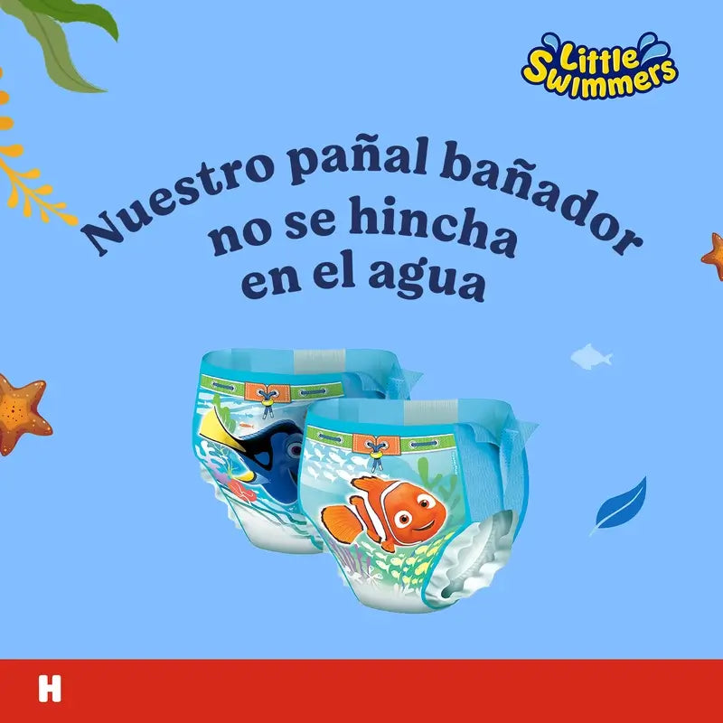 Huggies Little Swimmers Μέγεθος 3-4 (7 - 15 Kg), Πάνες-μαγιό, 20 τεμάχια