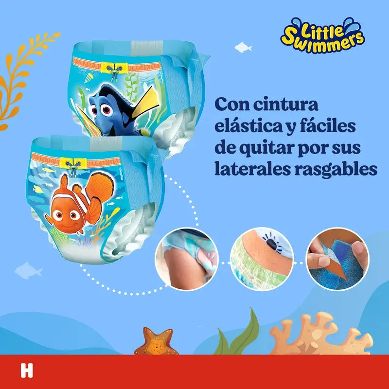 Huggies Little Swimmers Μέγεθος 3-4 (7 - 15 Kg), Πάνες-μαγιό, 20 τεμάχια