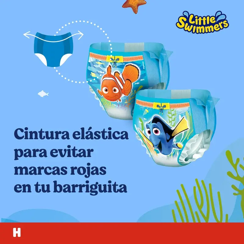 Huggies Little Swimmers Μέγεθος 3-4 (7 - 15 Kg), Πάνες-μαγιό, 20 τεμάχια