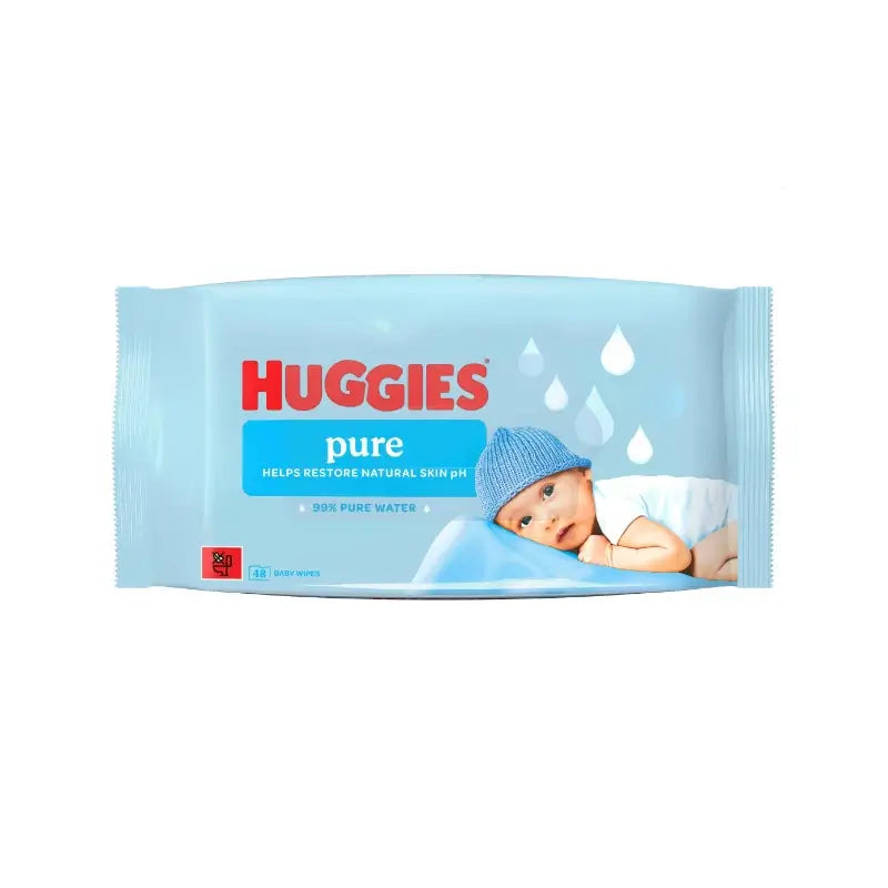 Μαντηλάκια Huggies Pure, 48 τεμάχια