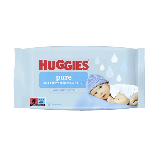 Μαντηλάκια Huggies Pure, 56 τεμάχια